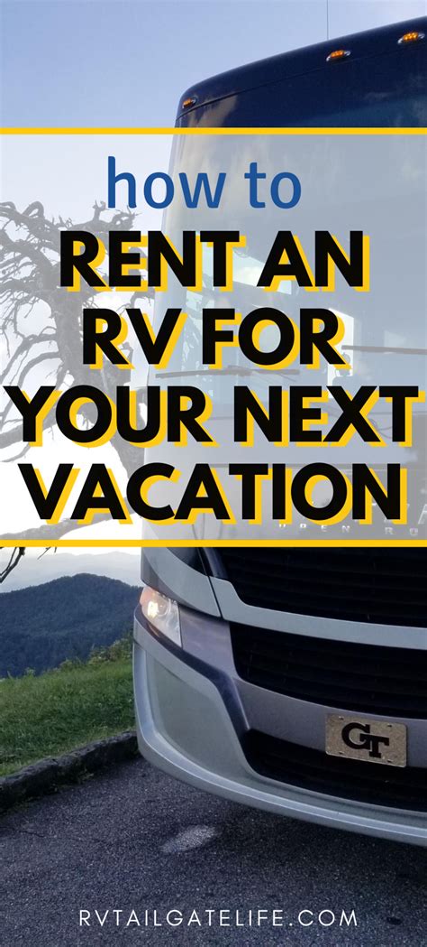 Tips For Renting An Rv For Tailgating Rv Tailgate Life Rent Rv Rv