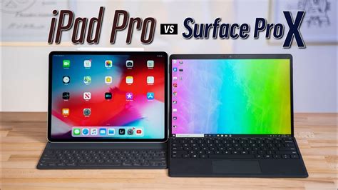 Surface Pro X Vs 129 Ipad Pro Detailed Comparison Youtube