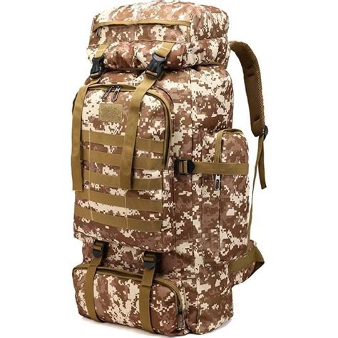 XJYDNCG Grand Sac à dos 80L style militaire extérieure militaire