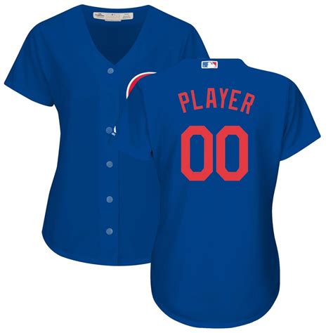 Majestic Chicago Cubs Womens Royal Alternate Cool Base Custom Jersey
