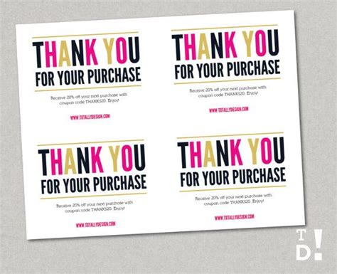 Specific holiday thank you cards (valentines, christmas, new year, etc). Thank you for your purchase Printable INSTANT DOWNLOAD - Freshly Modern | Business thank you ...