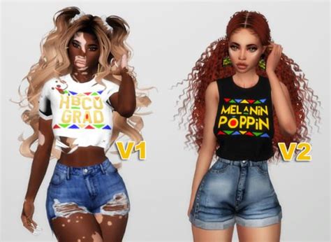 Hbcu Black Girl Sims 4 Black Hair The Sims 4 Skin Sims 4