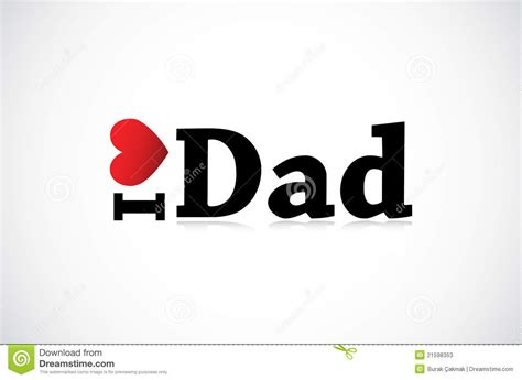 I Love Dad Stock Vector Illustration Of Valentines Background 21598353