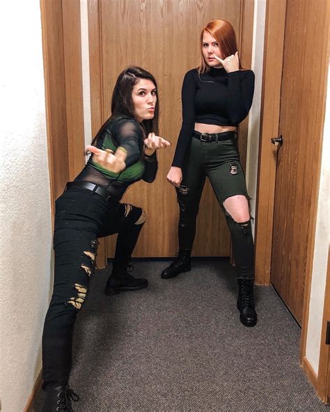 Lemme just say this is one of the most simple costumes in the history of ever. DIY Kim Possible & Shego Halloween Costume / Disney Cosplay. Kim's outfit: Black crop top: ASOS ...