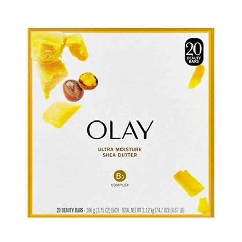 Olay Ultra Moisture Shea Butter Beauty Bar 375 Oz 20 Ct