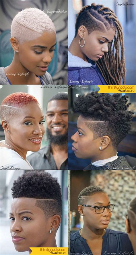 Create a voluminous puff in the front part of your hair. 6 Fade Haircuts for Women by Step the Barber | Rapunzel ...
