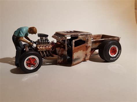 Ramrod Rat Rod With Figure Model Cars Kits Car Model Truck Scales