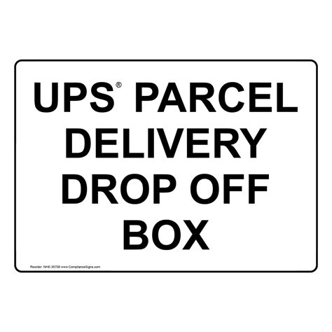 Facilities Shipping Receiving Sign Ups Parcel Delivery Drop Off Box