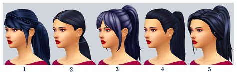 What Is Your Top Five Cc Ponytail Hairs And Hairs Mmfinds