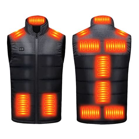 Custom Heat Changing Usb Warming Heated Jacket Mens For Winter With Mens Heating Pad For