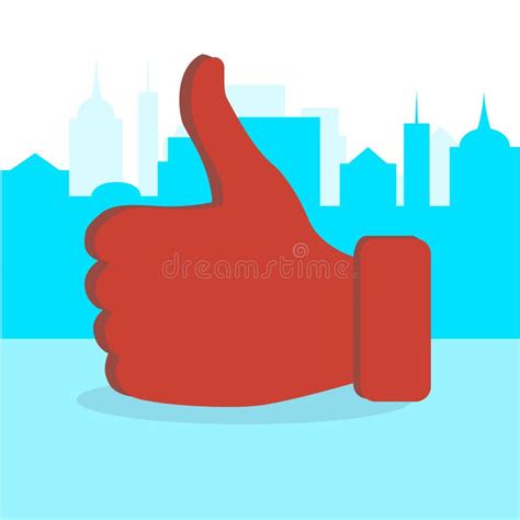Like Thumb Up In City Stock Vector Illustration Of Internet 141468858