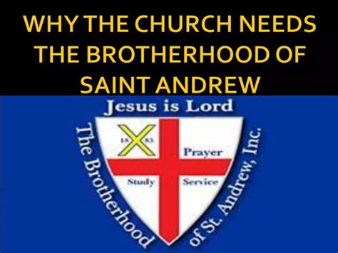 Ppt Why The Church Needs The Brotherhood Of Saint Andrew Powerpoint