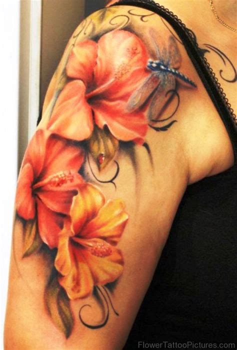 58 Attractive Flower Tattoos On Shoulder Flower Tattoo Pictures
