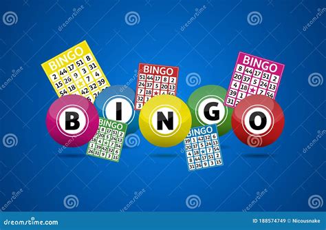 Boules De Loterie De Bingo Et Concept De Cartes De Bingo Illustration De Vecteur Illustration