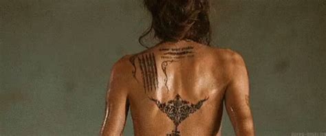 Angelina Jolie Tattoos GIF Angelina Jolie Tattoos Discover Share GIFs