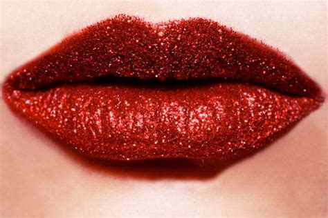 Red Glitter Beauty Lip Beauty Beauty Shoot