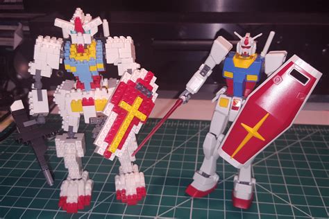 My First Gundam Model On The Left And My First Proper Gundam Kit