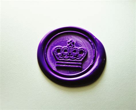 Gorgeous Crown Wax Seal Stamp Wedding Invitation Wax Seals Etsy