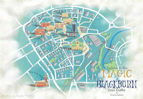 Map Of Blackburn Town Centre