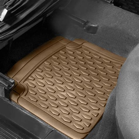 Fh Group 4 Piece Liners Trimmable Climaproof Vinyl Car Floor Mats Full Set