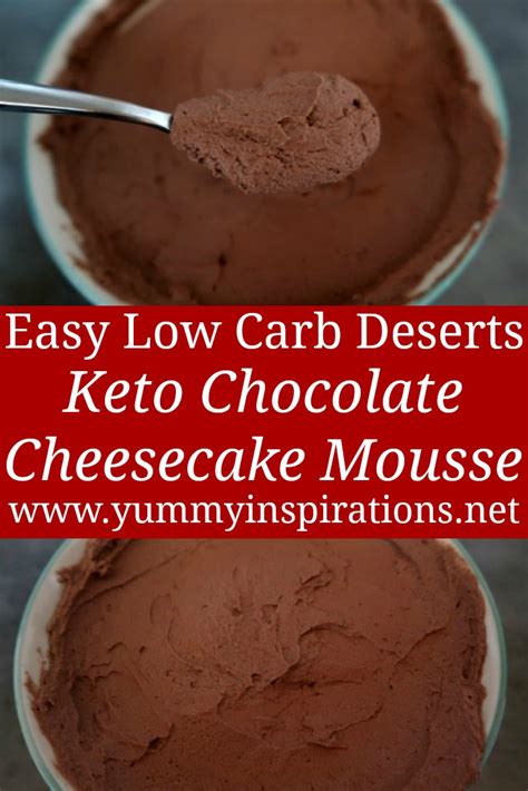 It tastes so good with only four simple ingredients, namely heavy cream, cocoa powder, sweetener and vanilla extract. Keto Chocolate Mousse With Cream Cheese - Easy 4 ...