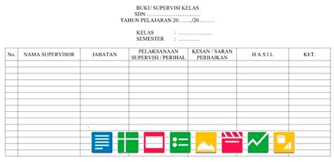 Download Format Buku Supervisi Kelas Berkas Sekolah Berkas Sekolah