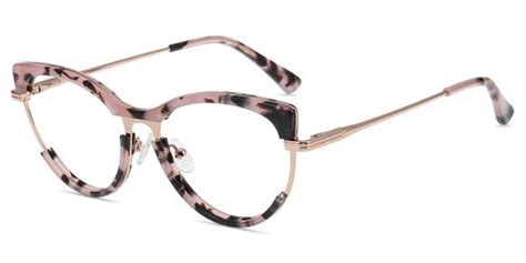 Lunettes De Vue Femmes Tm Rose Motifs Or Rose M Tal Ac Tate