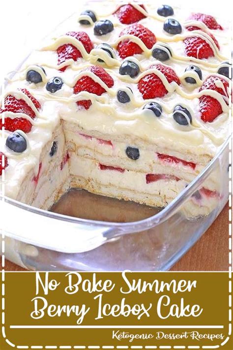 Foods Helen 83 No Bake Summer Berry Icebox Cake