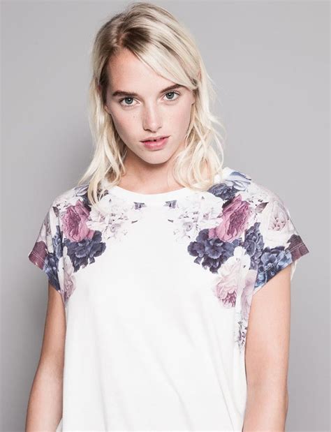 pull and bear 2014 pull and bear floral tops floral prints girls tees well dressed summer