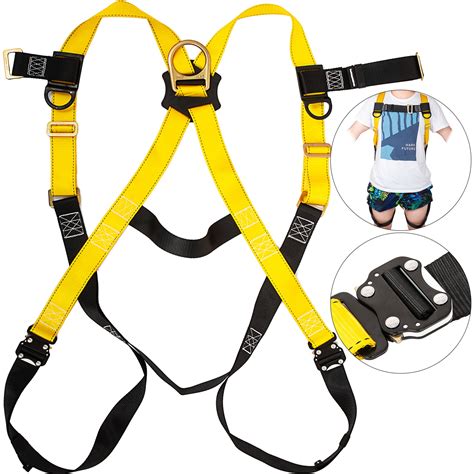 Vevor Full Body Safety Harness For Roofing Fall Protection With Rear D