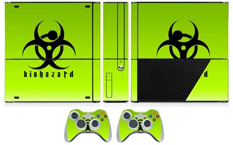 253 Biohazard Vinyl Skin Sticker Protector For Microsoft Xbox 360 E And