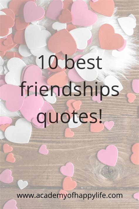 10 Best Friendships Quotes Academy Of Happy Life Best Friendship