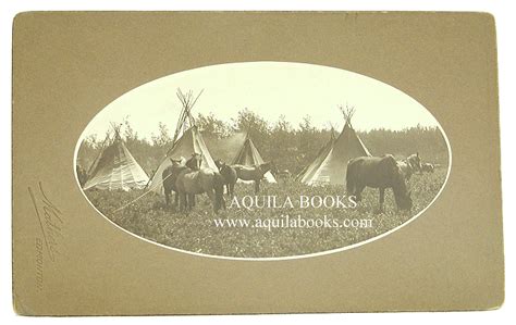 Aquila Books Historic Photographs Horses And Teepees Native Camp By