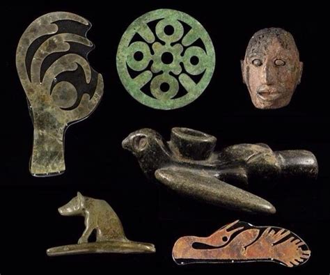Hopewell Effigies In Mica And Copper Hopewell Indian Art And Images