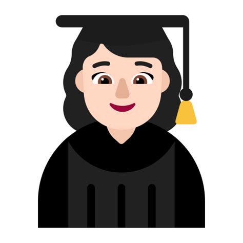 Woman Student Flat Light Icon Fluentui Emoji Flat Iconpack Microsoft