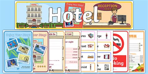 Hotel Role Play Pack Teacher Made