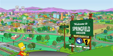 Simpsons Reveal The Location Of Springfield L7 World