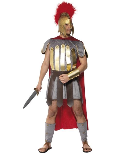 adult gladiator soldier roman spartan warrior mens fancy dress costume outfit ebay