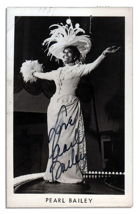 Lot Detail Broadway Star Pearl Bailey Signed Photo