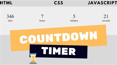 Create A Countdown Timer Using HTML CSS And Javascript Free Source Code Code Like A Dev