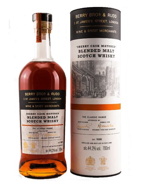 Berry Bros Blended Malt Sherry Cask With Tube