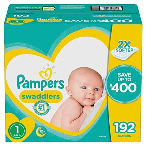 Pampers Swaddlers Diapers Size 1 192 Count