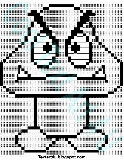 Goomba Super Mario Ascii Art Copy Paste Code Cool