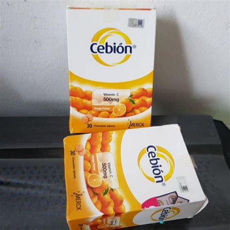 Add 200 mg of cebion vitamin c (equivalent to 0.4 ml of cebion vitamin c) to 7.5 ml of sterile water for injection to produce an infusion solution having an approximate osmolarity of 290 mosmol/l. Cebion Vitamin C 500mg Chewable Tablets (30's/ 3X30's ...