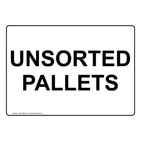 Recycling Trash Conserve Recyclable Items Sign Unsorted Pallets