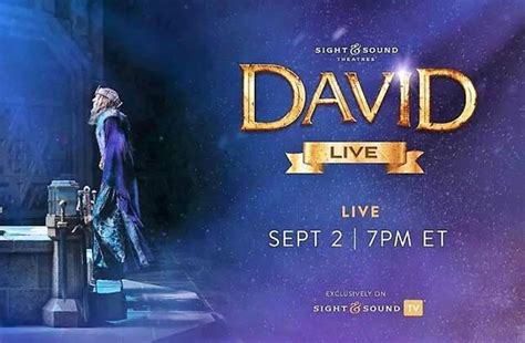 Sight And Sounds ‘david Live Global Streaming Debuts Sept 2