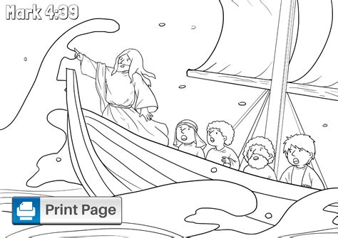 Free Jesus Calms The Storm Coloring Pages Printable Pdfs Connectus