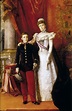 Alfonso XIII y María Cristina Regente. 1898. Luis Alvarez Catalá ...