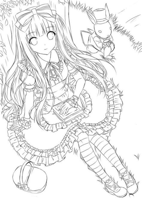 Coloring Page Manga Coloring Book Anime Lineart Cute Coloring Pages
