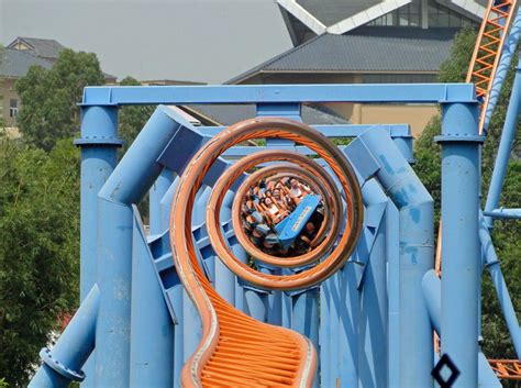 Roller Coaster 10 Inversion Roller Coaster Chinese 十环过山车 Amusement